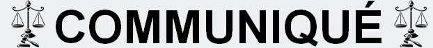 COMMUNIQUÉ